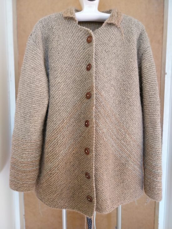 KNITTED WOOL CARDIGAN FOR MEN